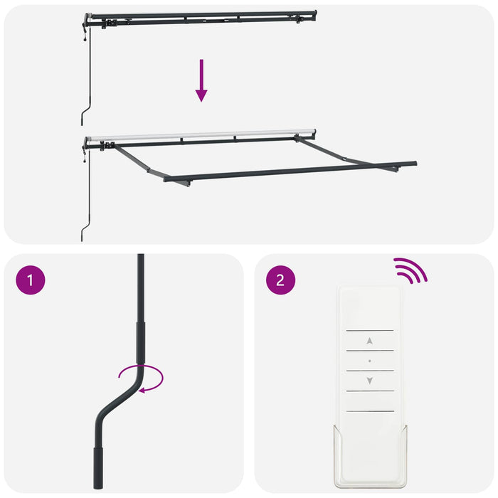 Cortina Retractabilă Bej 350 x 200 cm țesătură - WALTI WALTI