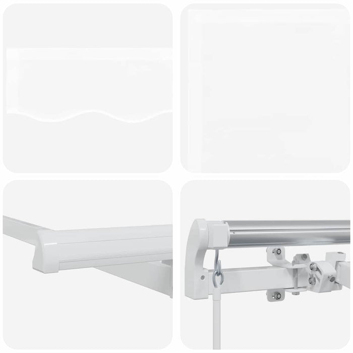 Copertină retractabilă Alb 350 x 200 cm țesătură WALTI