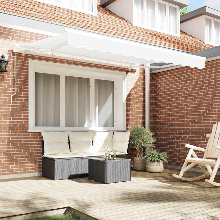 Copertină retractabilă Alb 350 x 200 cm țesătură WALTI