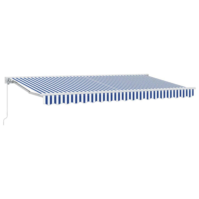 Cortina Retractabilă Manual Albastru și Alb 400 x 200 cm - WALTI WALTI
