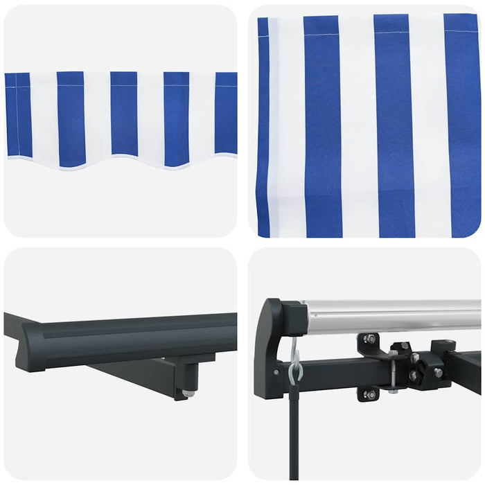 Cortina Retractabilă Manual albastru 400 x 200 cm țesătură - WALTI WALTI