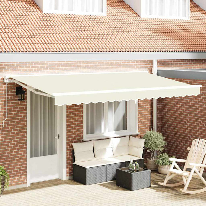 Cortina Retractabilă Crem 400 x 200 cm Poliester și metal - WALTI WALTI