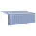 Cortina Retractabilă Manual Albastru și Alb 400 x 200 cm - WALTI WALTI