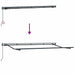 Cortina Retractabilă Manual Albastru și Alb 400 x 200 cm - WALTI WALTI