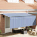 Cortina Retractabilă Albastru și Alb 400 x 200 cm - WALTI WALTI