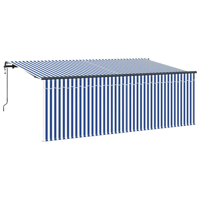 Cortina Retractabilă Albastru și Alb 400 x 200 cm - WALTI WALTI
