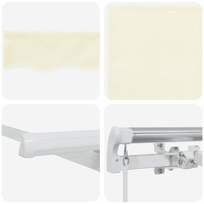 Cortina Retractabilă Manual Crem Alb Maro 400 x 200 cm - WALTI WALTI
