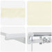 Cortina Retractabilă Manual Crem Alb Maro 400 x 200 cm - WALTI WALTI