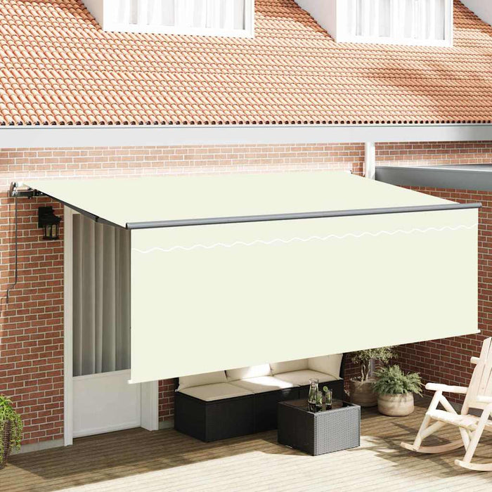 Cortina Retractabilă Manual Crem Antracit Maro 400 x 200 cm - WALTI WALTI