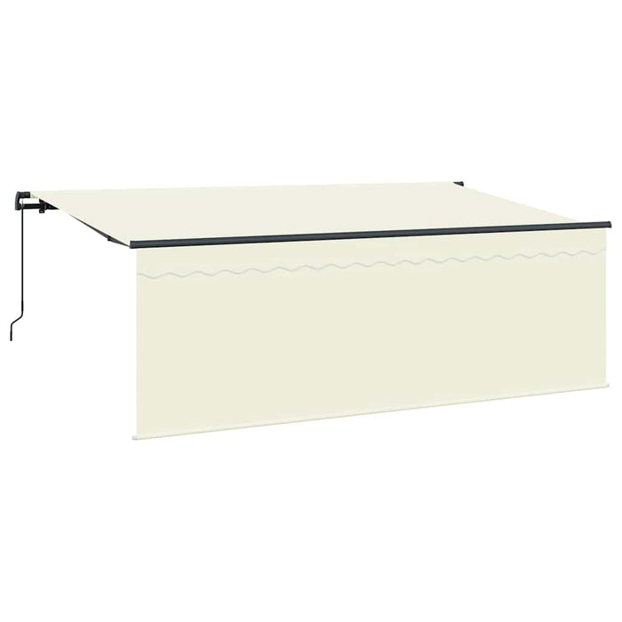 Cortina Retractabilă Manual Crem Antracit Maro 400 x 200 cm - WALTI WALTI