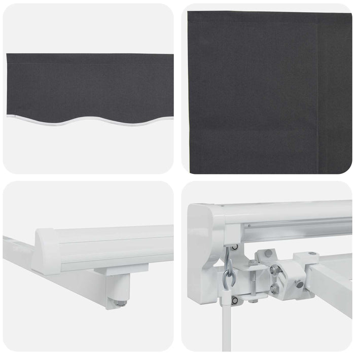 Cortina Retractabilă Antracit 400 x 200 cm - WALTI WALTI