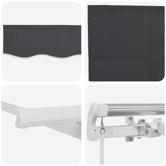 Cortina Retractabilă Manual Antracit 400 x 200 cm - WALTI WALTI