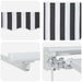 Cortina Retractabilă Manual Antracit și Alb 400 x 200 cm - WALTI WALTI