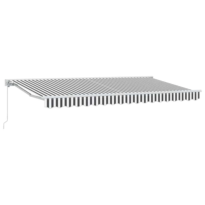 Cortina Retractabilă Manual Antracit și Alb 400 x 200 cm - WALTI WALTI