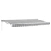 Cortina Retractabilă Manual Antracit și Alb 400 x 200 cm - WALTI WALTI