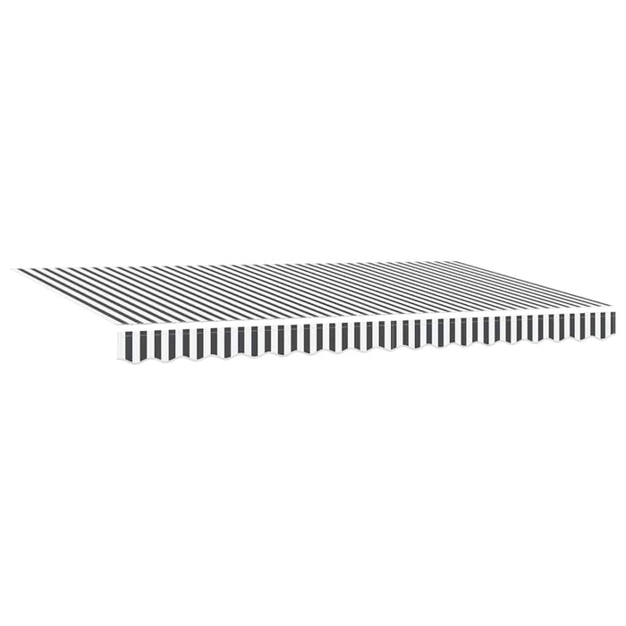 Cortina Retractabilă Manual Antracit și Alb 400 x 200 cm - WALTI WALTI