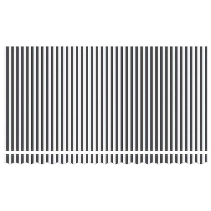 Cortina Retractabilă Manual Antracit și Alb 400 x 200 cm - WALTI WALTI