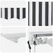 Cortina Retractabilă Antracit și Alb 400 x 200 cm - WALTI WALTI