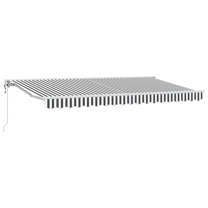 Cortina Retractabilă Antracit și Alb 400 x 200 cm - WALTI WALTI