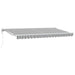 Cortina Retractabilă Antracit și Alb 400 x 200 cm - WALTI WALTI