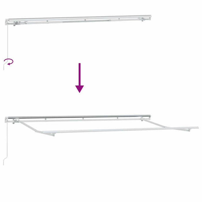 Cortina Retractabilă Manual Antracit 400 x 200 cm țesătură - WALTI WALTI