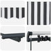 Cortina Retractabilă Manual Antracit 400 x 200 cm țesătură - WALTI WALTI