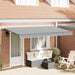 Cortina Retractabilă Manual Antracit 400 x 200 cm țesătură - WALTI WALTI