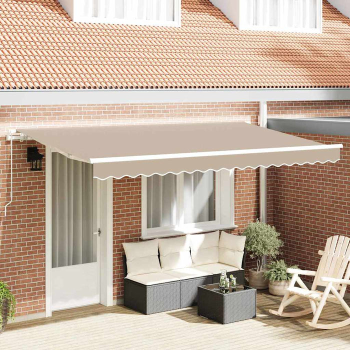 Cortina Retractabilă Bej 400 x 200 cm țesătură WALTI