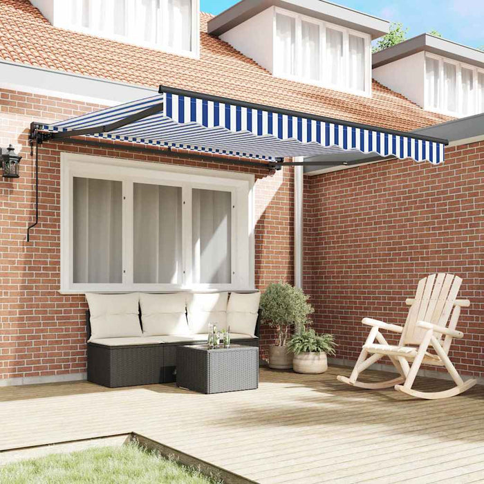Cortina Retractabilă Albastru și Alb 300 x 250 cm - WALTI WALTI