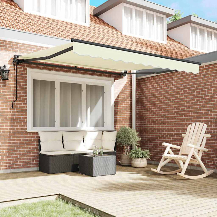 Cortina Retractabilă Crem 300 x 250 cm Poliester și metal - WALTI WALTI