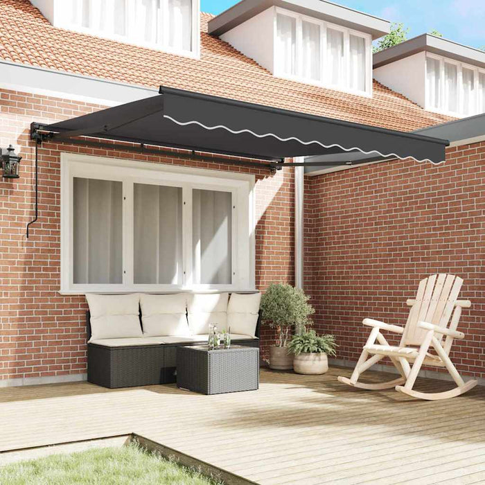 Cortina Retractabilă Antracit 300 x 250 cm Poliester și metal - WALTI WALTI