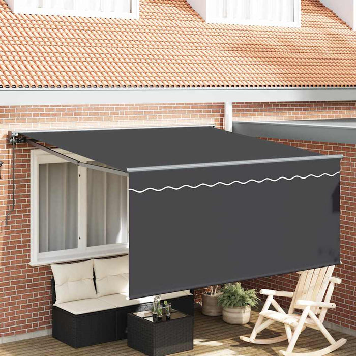 Cortina Retractabilă Manual Antracit 300 x 250 cm Tesatura - WALTI WALTI
