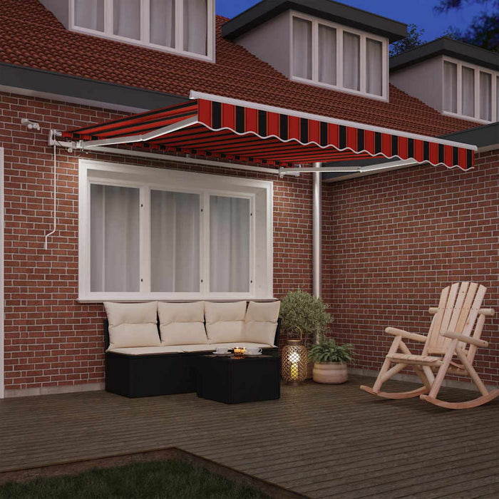 Cortina Retractabilă Portocalie și maro 300 x 250 cm - WALTI WALTI