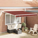 Cortina Retractabilă Portocalie și maro 300 x 250 cm - WALTI WALTI