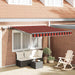 Cortina Retractabilă portocaliu și maro 300 x 250 cm țesătură - WALTI WALTI