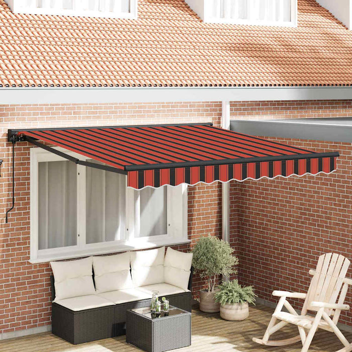 Cortina Retractabilă Manual Portocaliu și negru 300 x 250 cm - WALTI WALTI