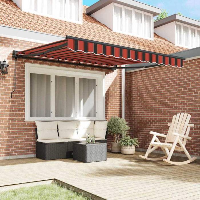Cortina Retractabilă Manual Portocaliu și negru 300 x 250 cm - WALTI WALTI