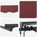 Cortina Retractabilă Burgundy 300 x 250 cm Poliester și metal - WALTI WALTI