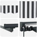 Cortina Retractabilă Manual Antracit și Alb 300 x 250 cm - WALTI WALTI