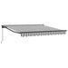 Cortina Retractabilă Manual Antracit și Alb 300 x 250 cm - WALTI WALTI