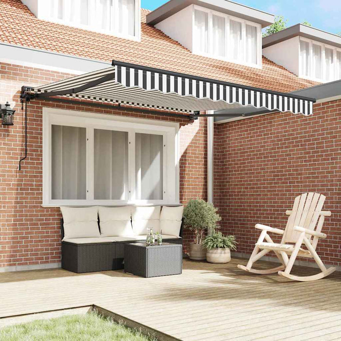 Cortina Retractabilă Antracit și Alb 300 x 250 cm - WALTI WALTI