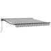 Cortina Retractabilă Antracit și Alb 300 x 250 cm - WALTI WALTI