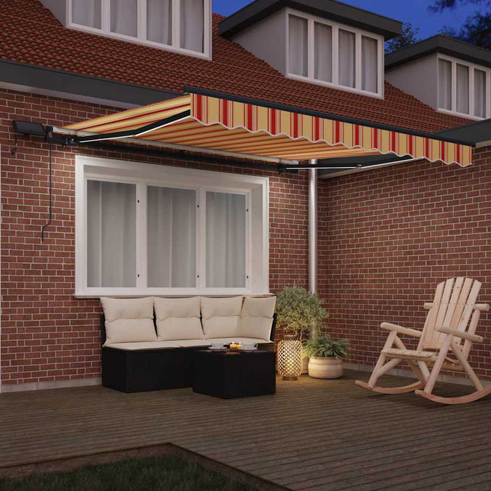 Cortina Retractabilă Galben și portocalie 300 x 250 cm țesătură - WALTI WALTI