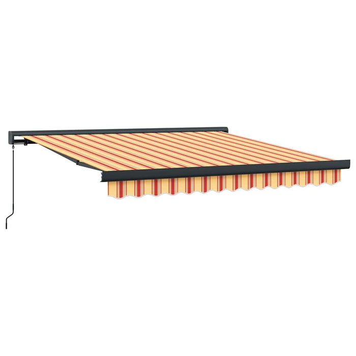 Obraș retractabil manual galben și portocaliu 300x250 cm - WALTI WALTI