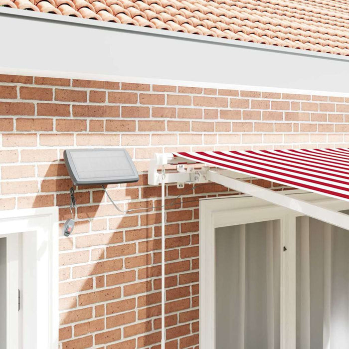 Copertină retractabilă Roșu și Alb 300 x 250 cm WALTI