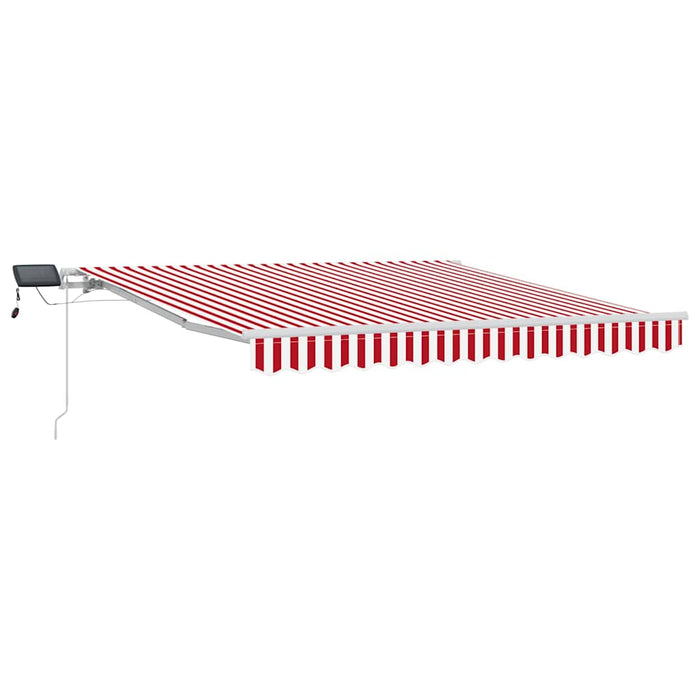 Copertină retractabilă Roșu și Alb 300 x 250 cm WALTI