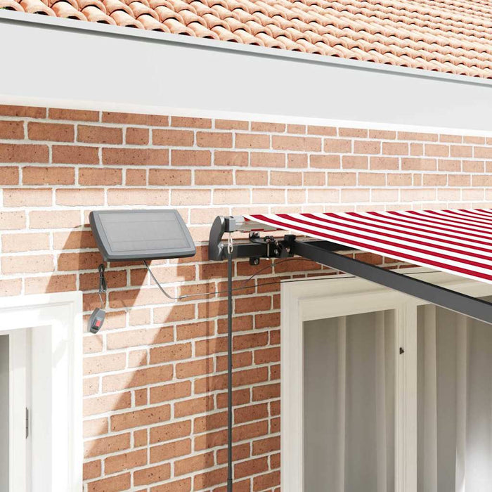 Cortina Retractabilă Manual Roșu și alb 300 x 250 cm țesătură - WALTI WALTI