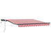 Cortina Retractabilă Manual Roșu și alb 300 x 250 cm țesătură - WALTI WALTI