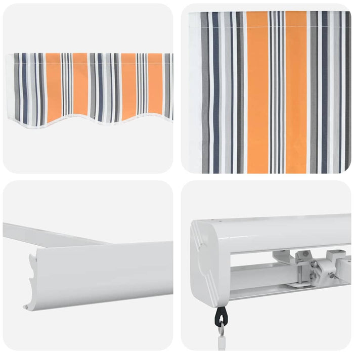 Pergolă retractabilă manuală în dungi colorate 300x250 cm - WALTI WALTI