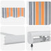 Pergolă retractabilă manuală în dungi colorate 300x250 cm - WALTI WALTI